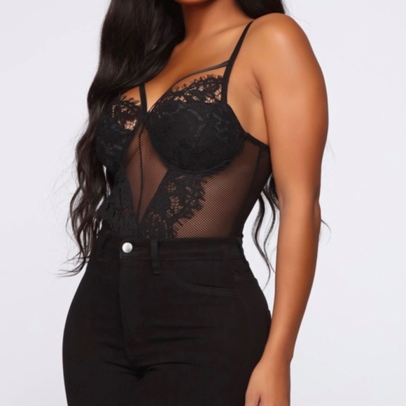 Fashion Nova Wanderlust Lace Bodysuit - Picture 4 of 8